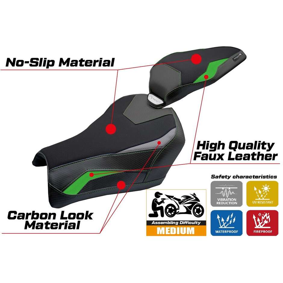 Rivestimento Sella TPZ Italia Specifico Per Kawasaki Z 900 2025 Modello Uchiko