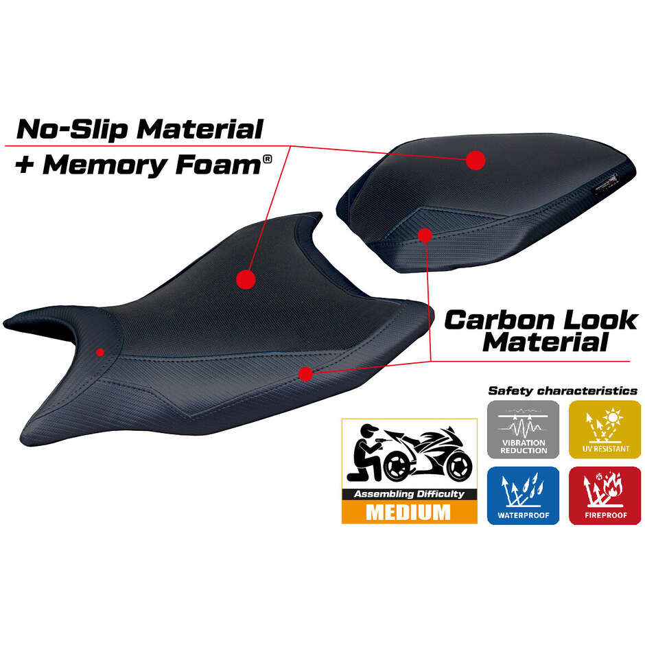 Rivestimento Sella TPZ Italia Specifico Per KTM 990 Duke  2024-2025 Modello Cannes Comfort System