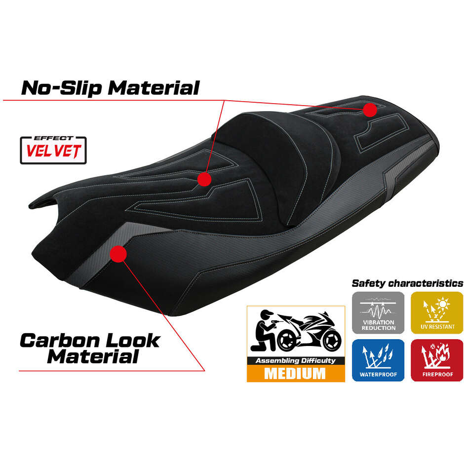 Rivestimento Sella TPZ Italia Specifico Per Kymco AK 550 2017 - 2024 Modello Rajka