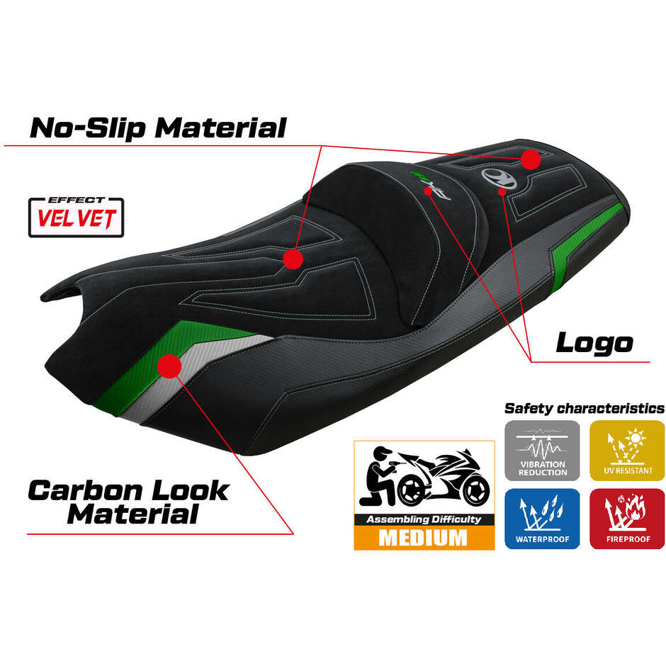 Rivestimento Sella TPZ Italia Specifico Per Kymco AK 550 2017 - 2024 Modello Rajka