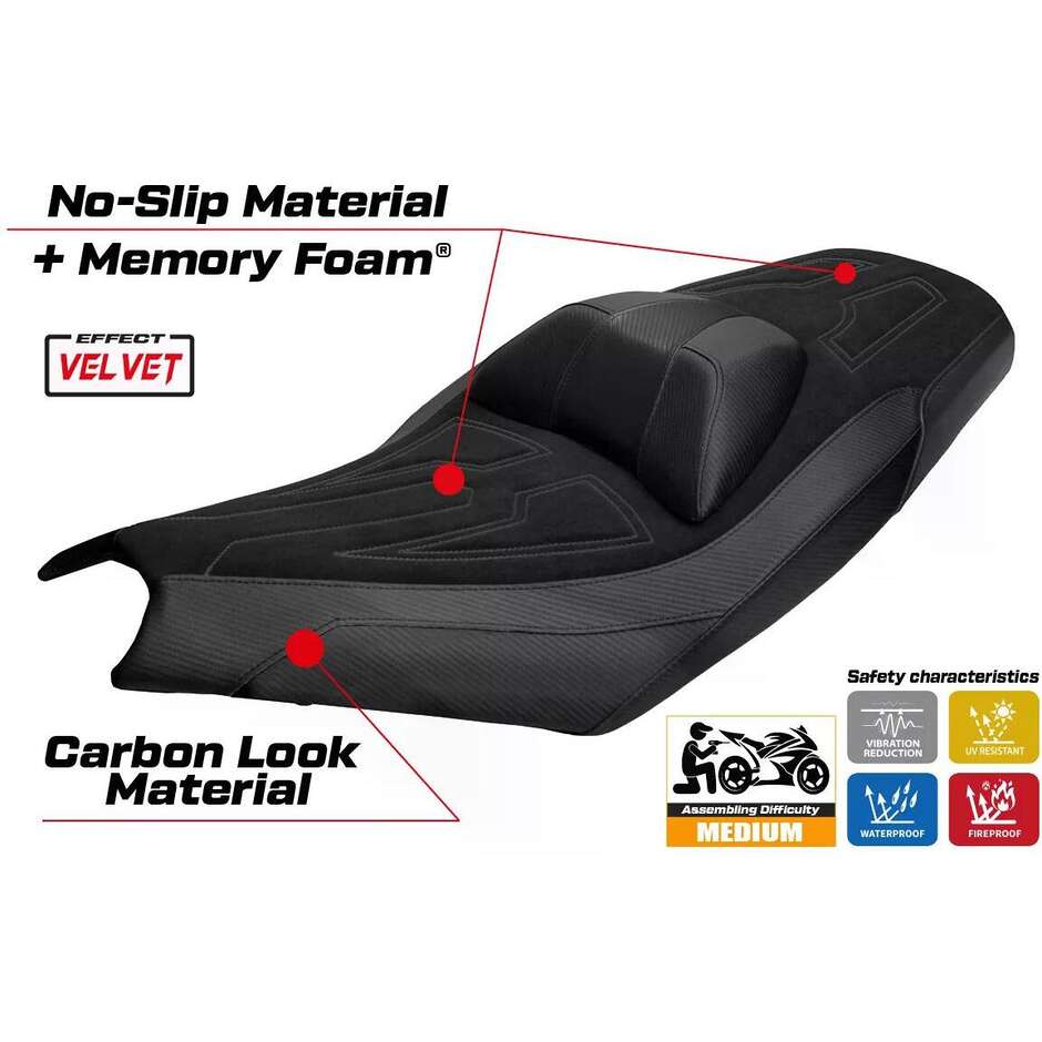 Rivestimento Sella TPZ Italia Specifico Per Kymco AK 550 Premium 2023-2025 Modello Datong Comfort System