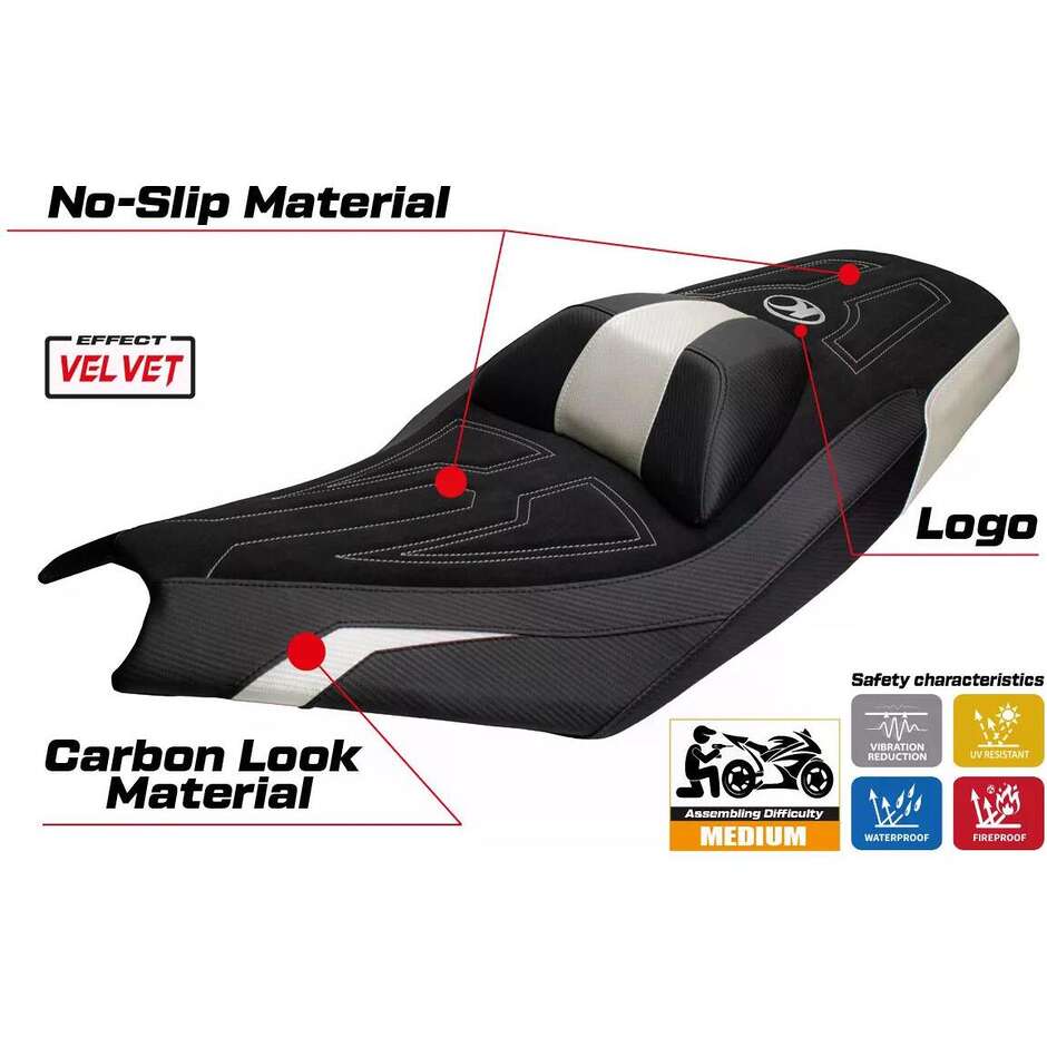 Rivestimento Sella TPZ Italia Specifico Per Kymco AK 550 Premium 2023-2025 Modello Datong