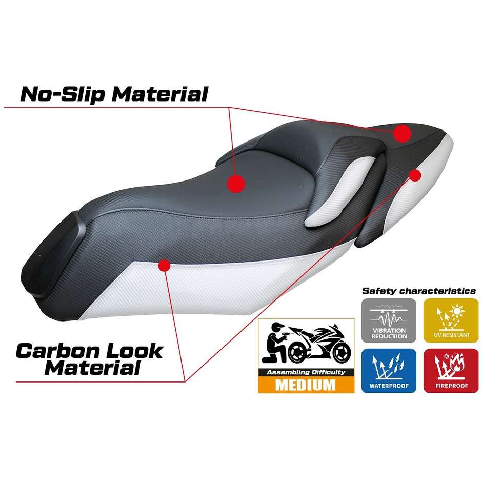 Rivestimento Sella TPZ Italia Specifico Per Kymco XCITING 400 S 2019-2024 Modello Yunlin