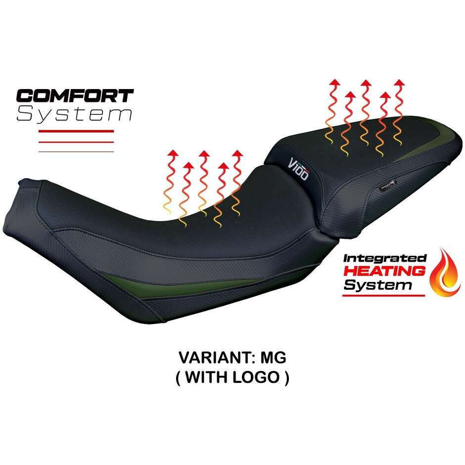 Rivestimento Sella TPZ Italia Specifico Per Moto Guzzi V100 Mandello 2022-2025 Modello Heating Comfort System