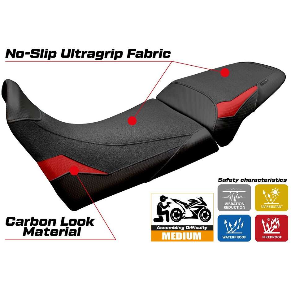 Rivestimento Sella TPZ Italia Specifico Per MV Agusta Enduro Veloce 2024 - 2025 Modello Hajek Ultragrip