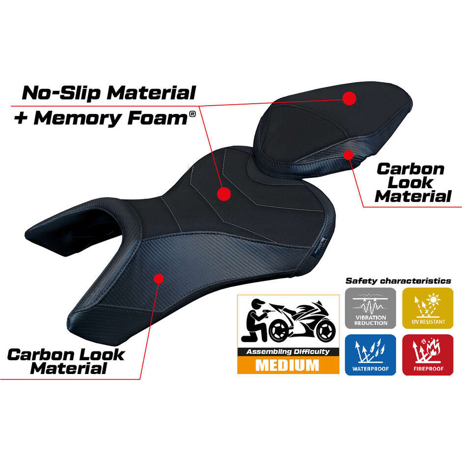Rivestimento Sella TPZ Italia Specifico Per Suzuki GSX 8S / 8R 2023-2025 Modello Niigata Comfort System