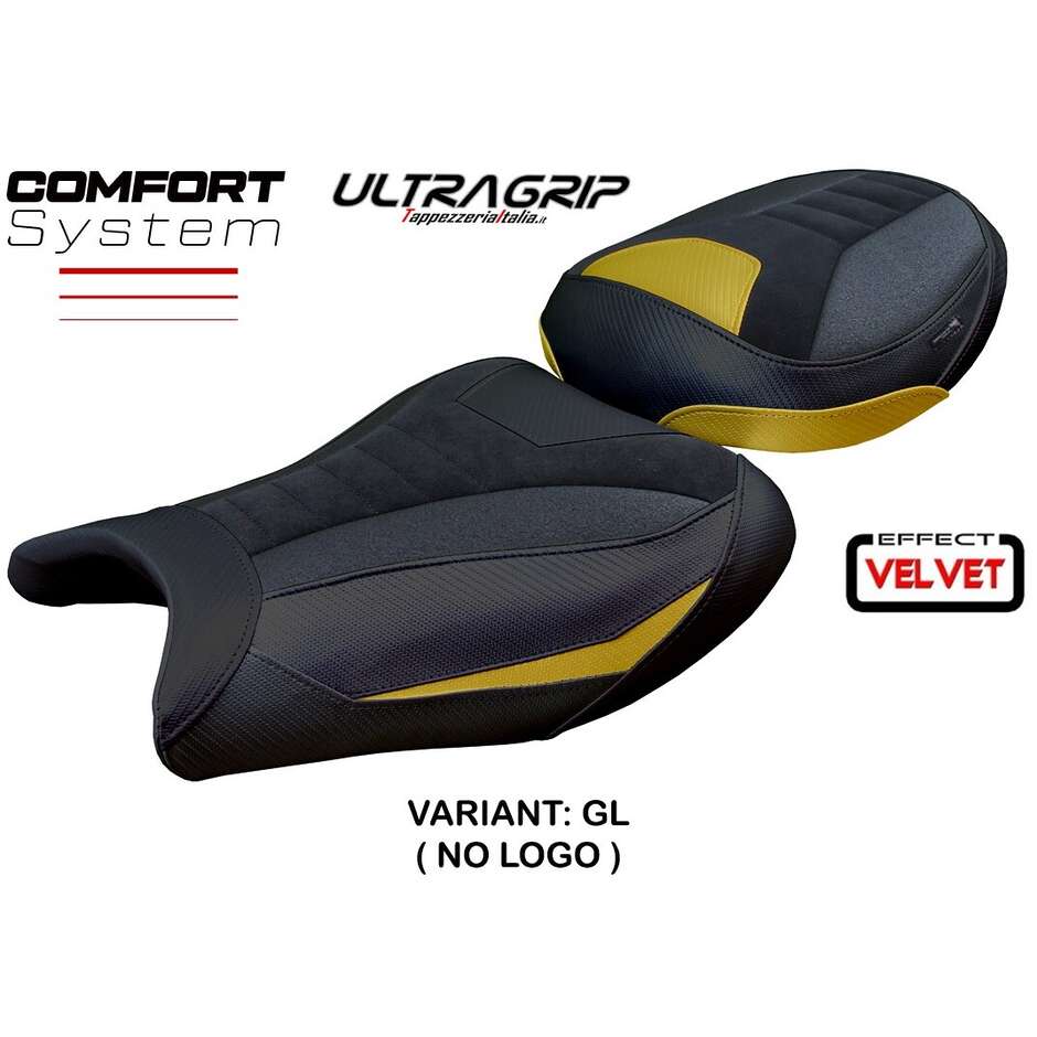 Rivestimento Sella TPZ Italia Specifico Per Suzuki GSX R 1300 Hayabusa 2021 - 2025 Modello Denia Velvet Ultragrip Comfort System