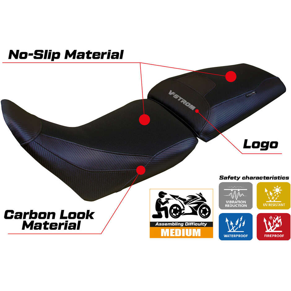 Rivestimento Sella TPZ Italia Specifico Per Suzuki V-Strom 1050 2020-2025 Modello Surat