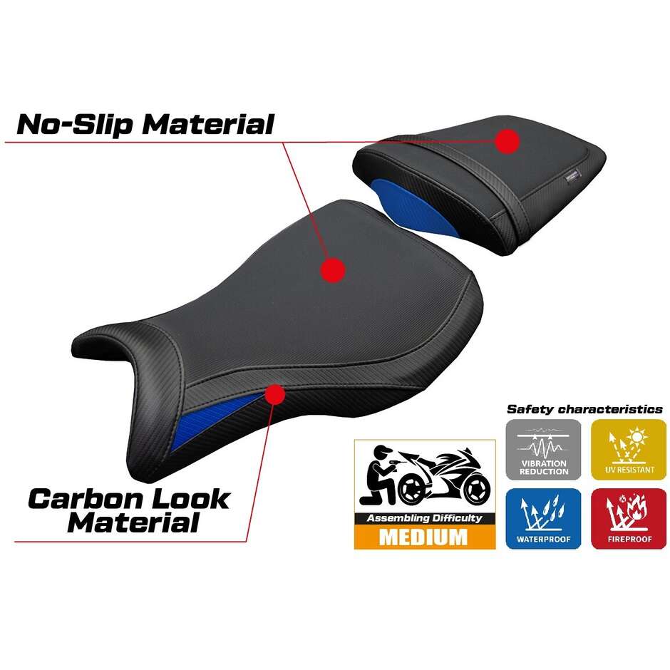 Rivestimento Sella TPZ Italia Specifico Per Triumph Daytona 675R 2006-2012 Modello Ripley