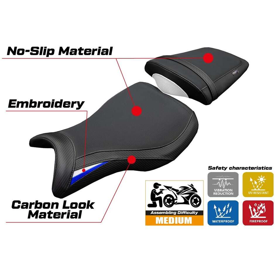 Rivestimento Sella TPZ Italia Specifico Per Triumph Daytona 675R 2006-2012 Modello Ripley
