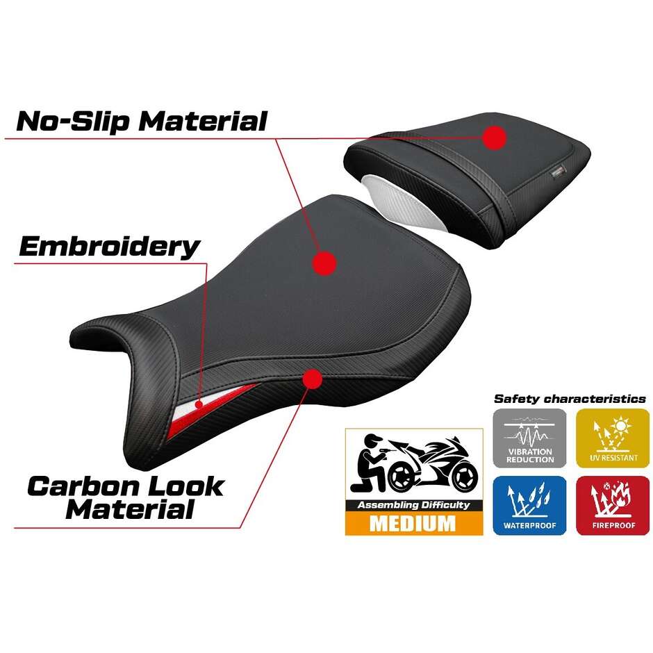 Rivestimento Sella TPZ Italia Specifico Per Triumph Daytona 675R 2006-2012 Modello Ripley