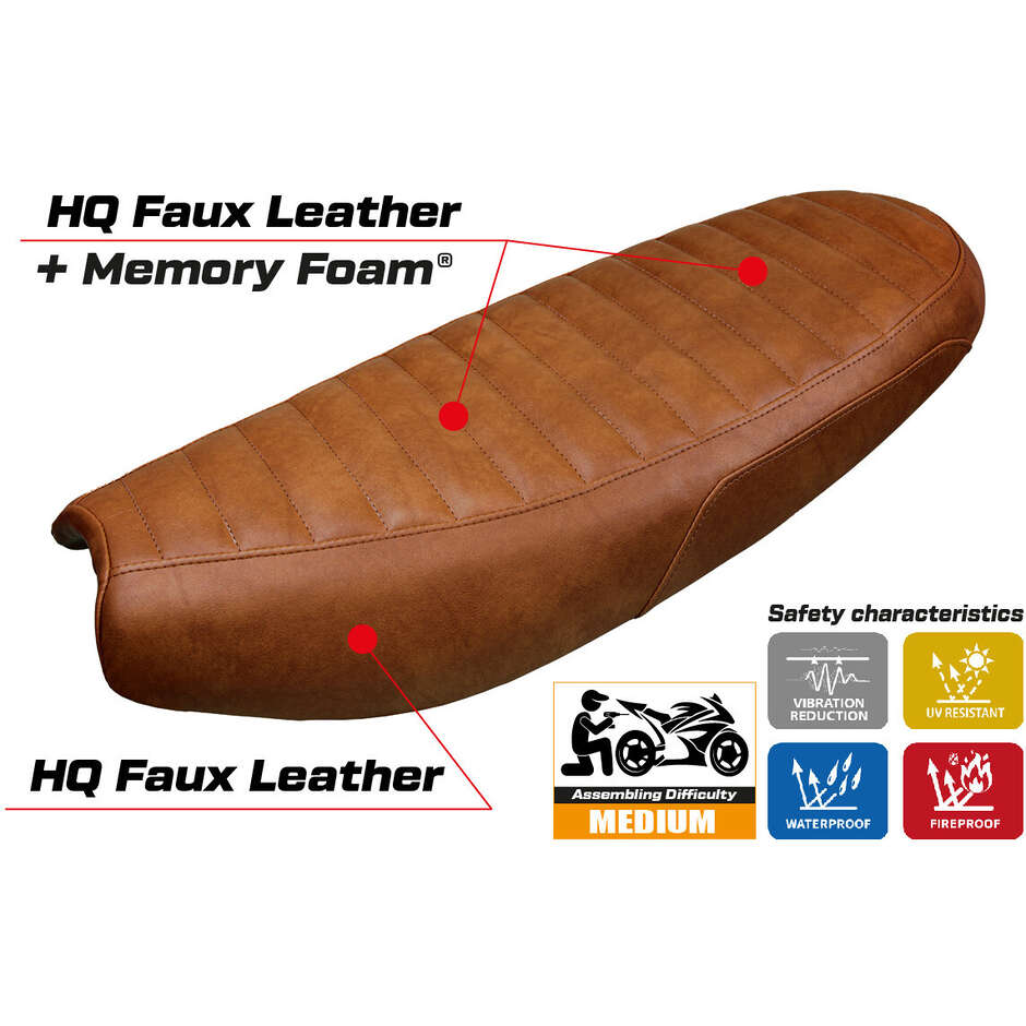Rivestimento Sella TPZ Italia Specifico Per Triumph Scrambler 1200 2019-2025 Modello Hull Comfort System
