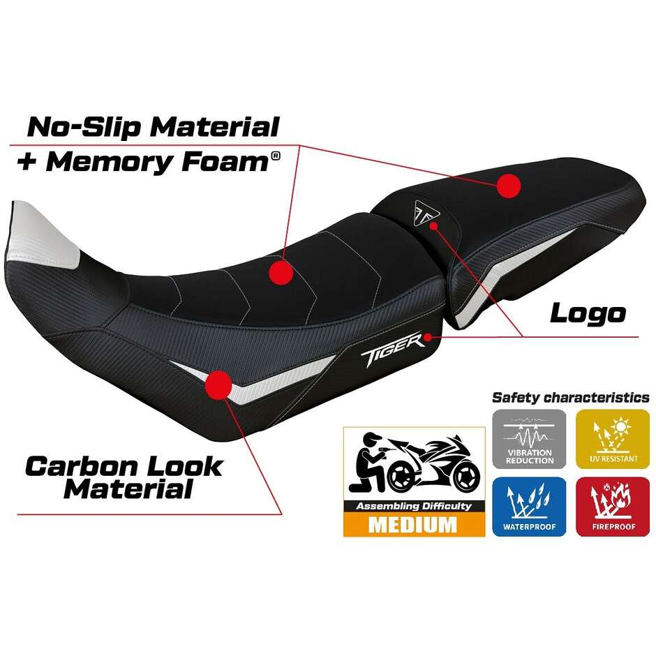 Rivestimento Sella TPZ Italia Specifico Per Triumph Tiger 900 2020 - 2023 Modello Heating Comfort System