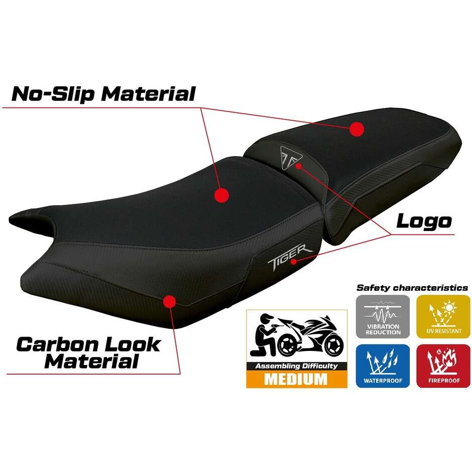 Rivestimento Sella TPZ Italia Specifico Per Triumph Tiger 900  2024-2025 Modello Hatten