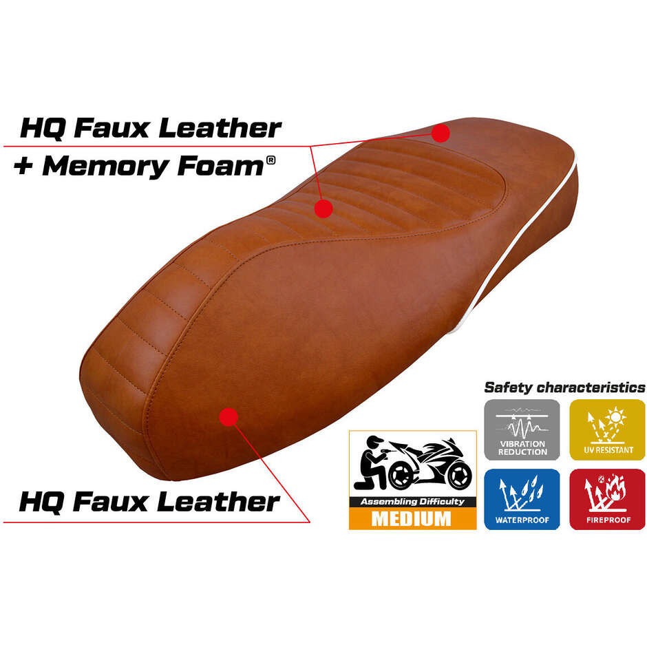 Rivestimento Sella TPZ Italia Specifico Per Vespa GTS 125/150/300 2009 - 2024 Modello Panarea Comfort System