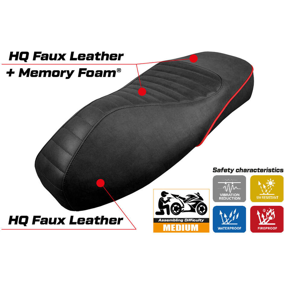 Rivestimento Sella TPZ Italia Specifico Per Vespa GTS 125/150/300 2009 - 2024 Modello Panarea Comfort System
