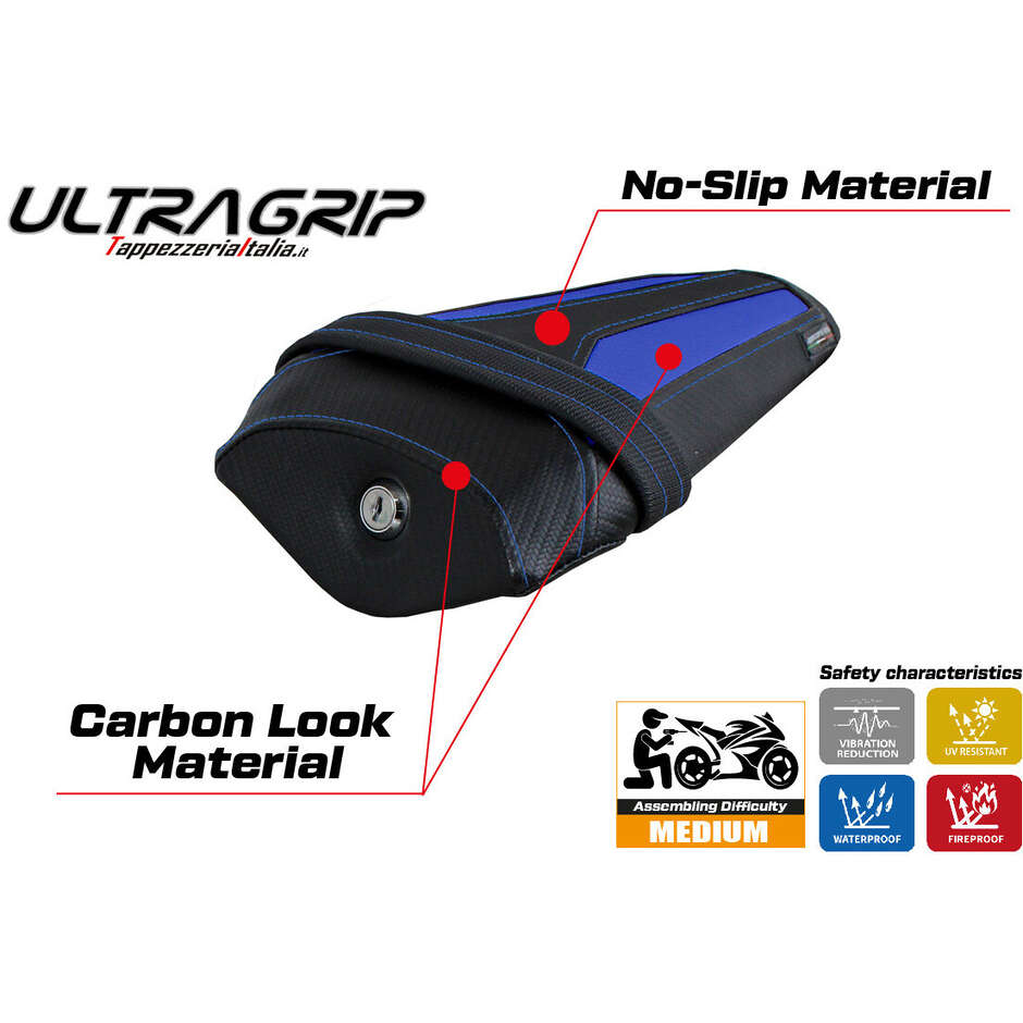 Rivestimento Sella TPZ Italia Specifico Per Yamaha R1M 2015-2025 Modello Neubau Ultragrip