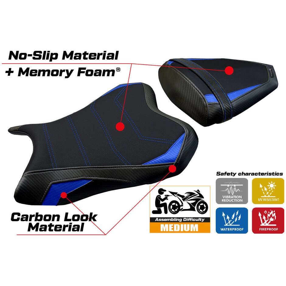 Rivestimento Sella TPZ Italia Specifico Per Yamaha R6 2006 - 2007 Modello Aichi Comfort System