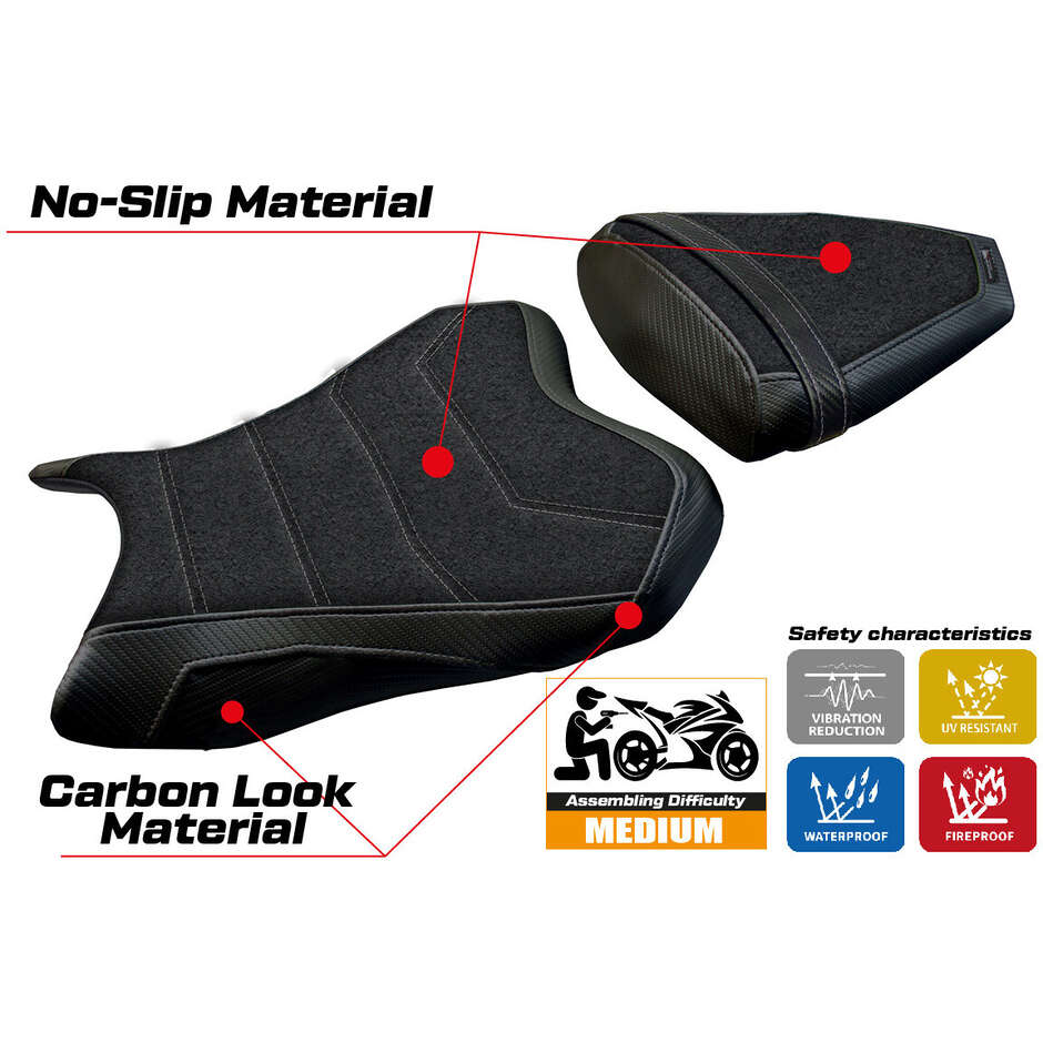 Rivestimento Sella TPZ Italia Specifico Per Yamaha R6 2006 - 2007 Modello Aichi Ultragrip