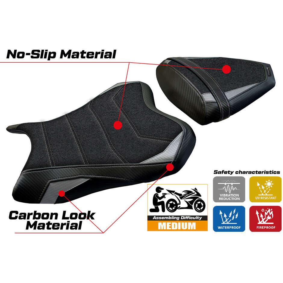 Rivestimento Sella TPZ Italia Specifico Per Yamaha R6 2006 - 2007 Modello Aichi Ultragrip