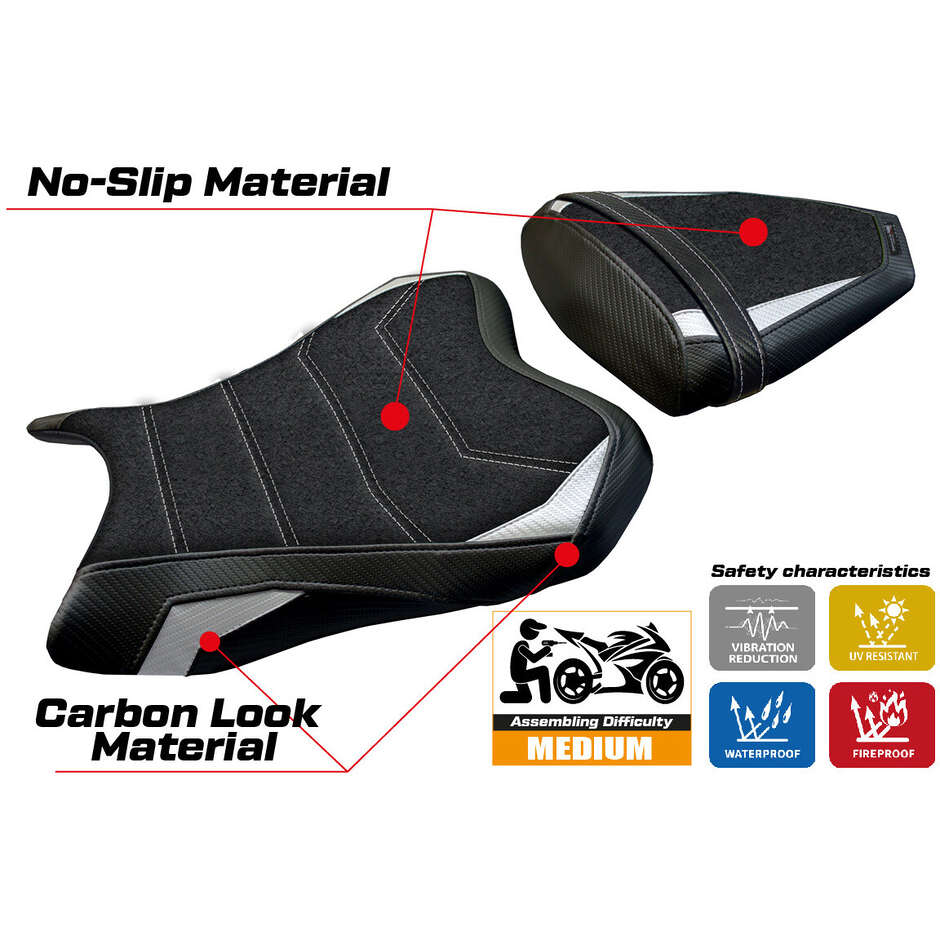 Rivestimento Sella TPZ Italia Specifico Per Yamaha R6 2006 - 2007 Modello Aichi Ultragrip