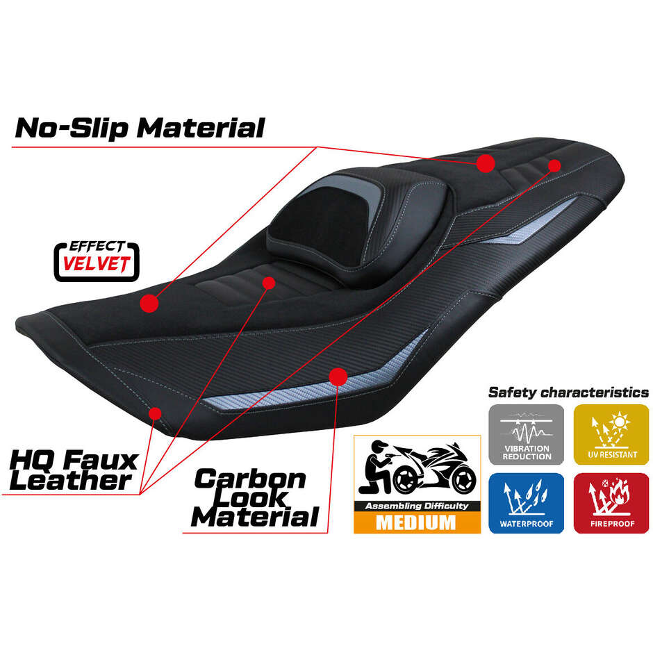 Rivestimento Sella TPZ Italia Specifico Per Yamaha T-Max 560 2022-2025 Modello Kiko