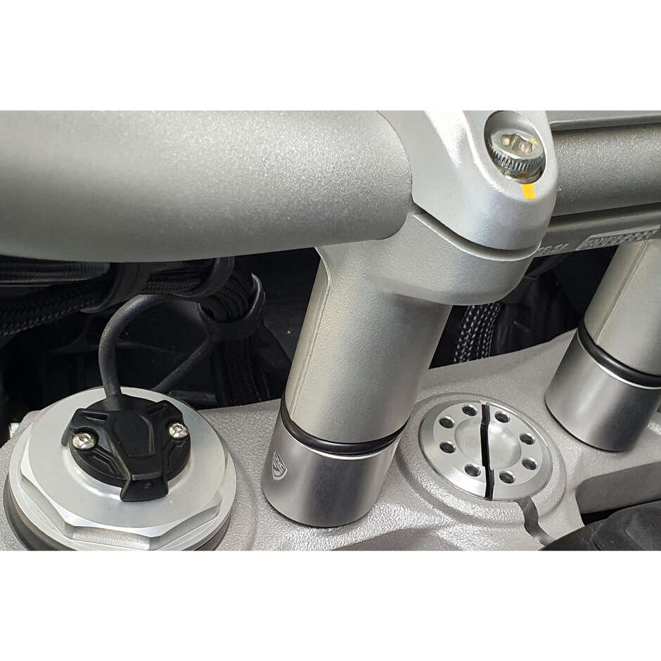 RM258 H 30mm Ducati Multistrada V4 Handlebar Riser for OEM CNC Racing Silver