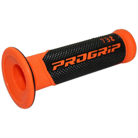 Road 732 Universal ProGrip Rubber Grips Orange Fluo Open Ends