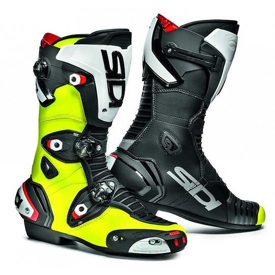Road Motorcycle Boots Racing Sidi May-1 Fluorescent Yellow Black