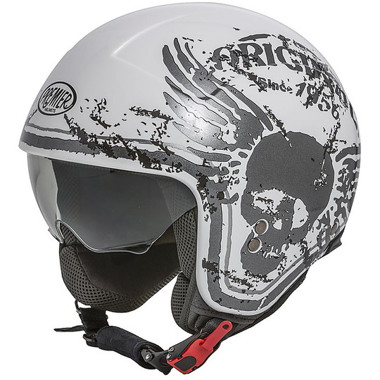 ROCKER K8 Mini Jet Premier Motorcycle Helmet White