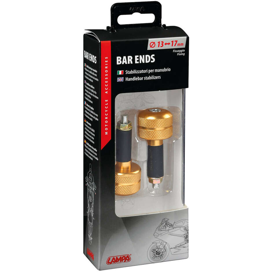 Rocker-Stabilisatoren Universal-Aluminium-Holes 13-17mm Farbe Gold