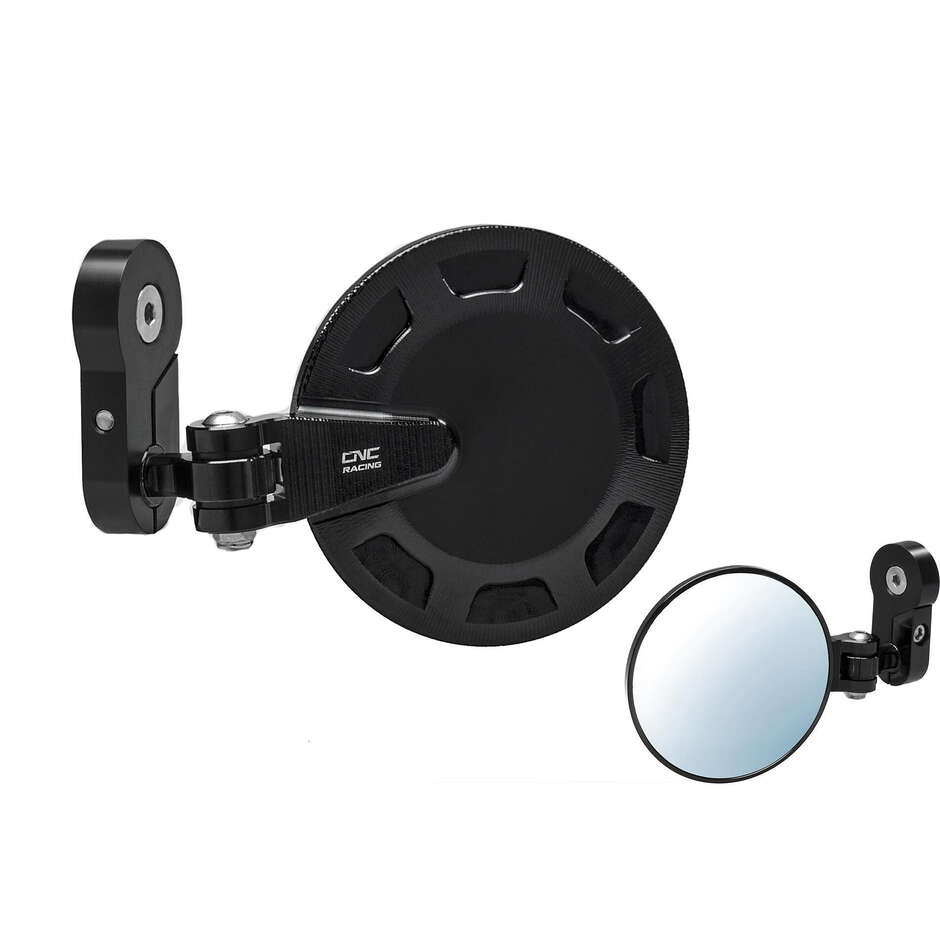 Rocket MR702 Bar-End Mirror - Left CNC Racing Black