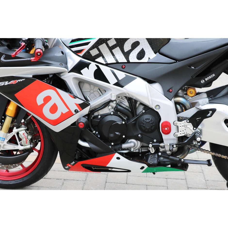 "RPS" Alternator Protection Cover Left Side PR312 Aprilia CNC Racing Black