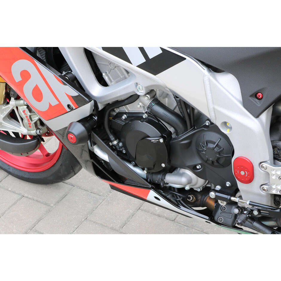 "RPS" Alternator Protection Cover Left Side PR312 Aprilia CNC Racing Black