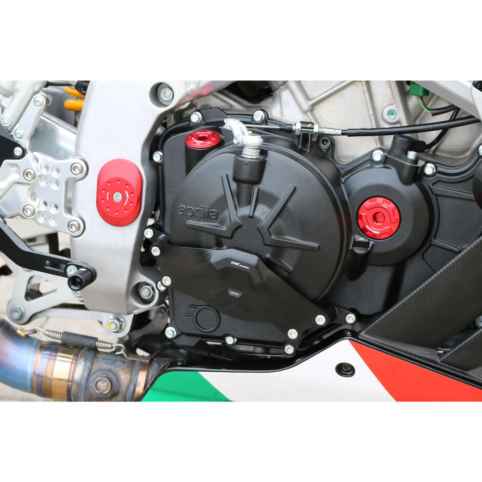 "RPS" clutch protection casing PR313 right side Aprilia CNC Racing Black