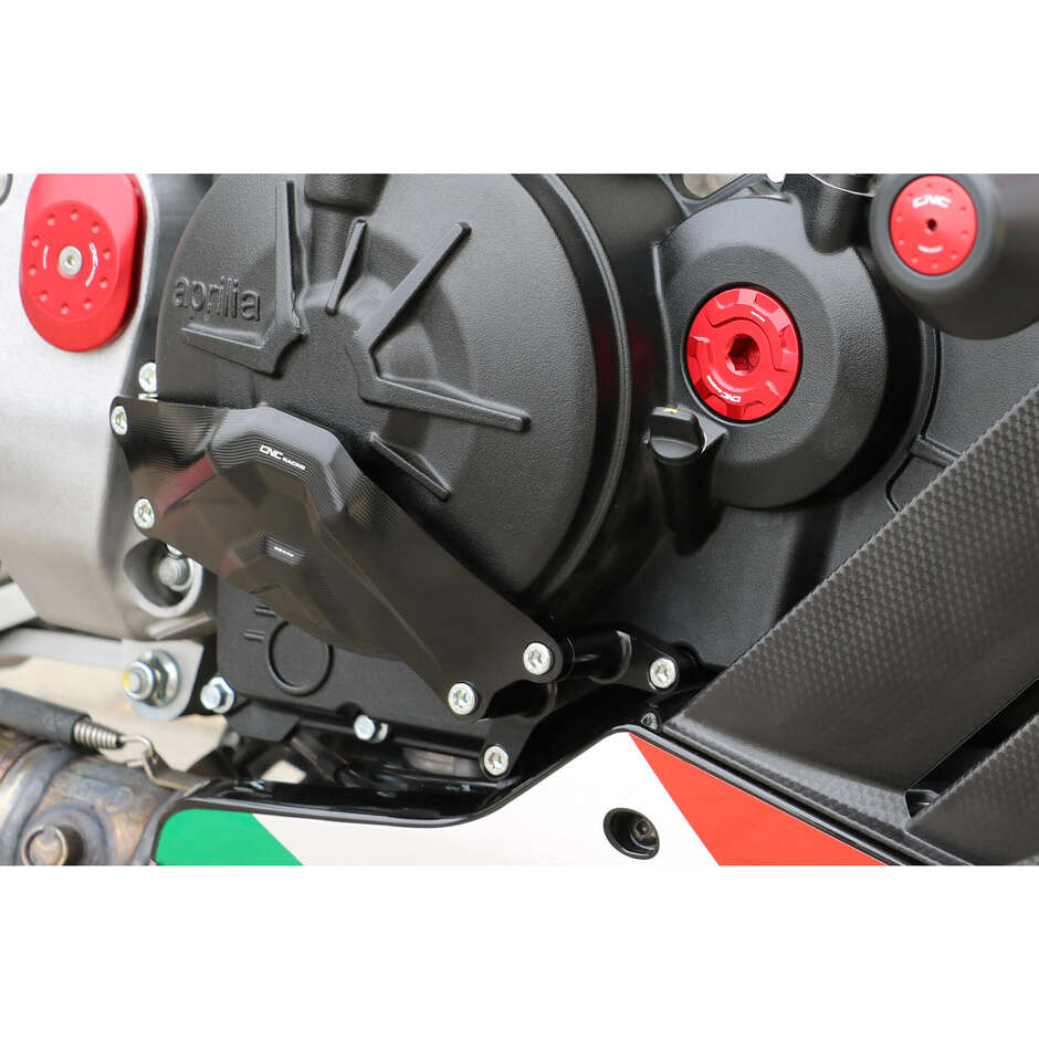"RPS" clutch protection casing PR313 right side Aprilia CNC Racing Black