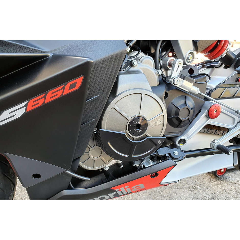 "RPS" Lichtmaschinenschutzgehäuse links PR317 Aprilia 660 CNC Racing schwarz