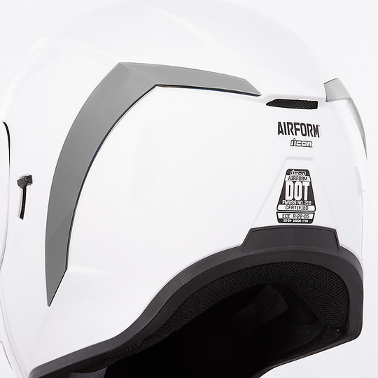 RST Silver Icon Rear Spoiler for AIRFORM Helmet