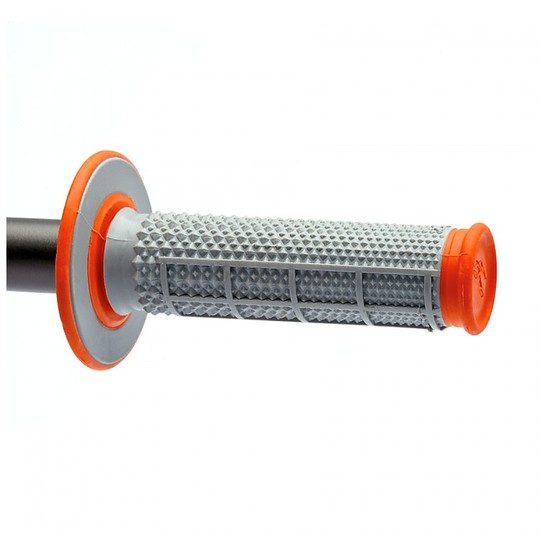 Rubber grips with reinforcements Renthal Dual Compound Ultra Grip Orange