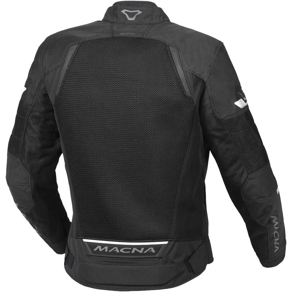 Runde schwarze Motorradjacke von Macna