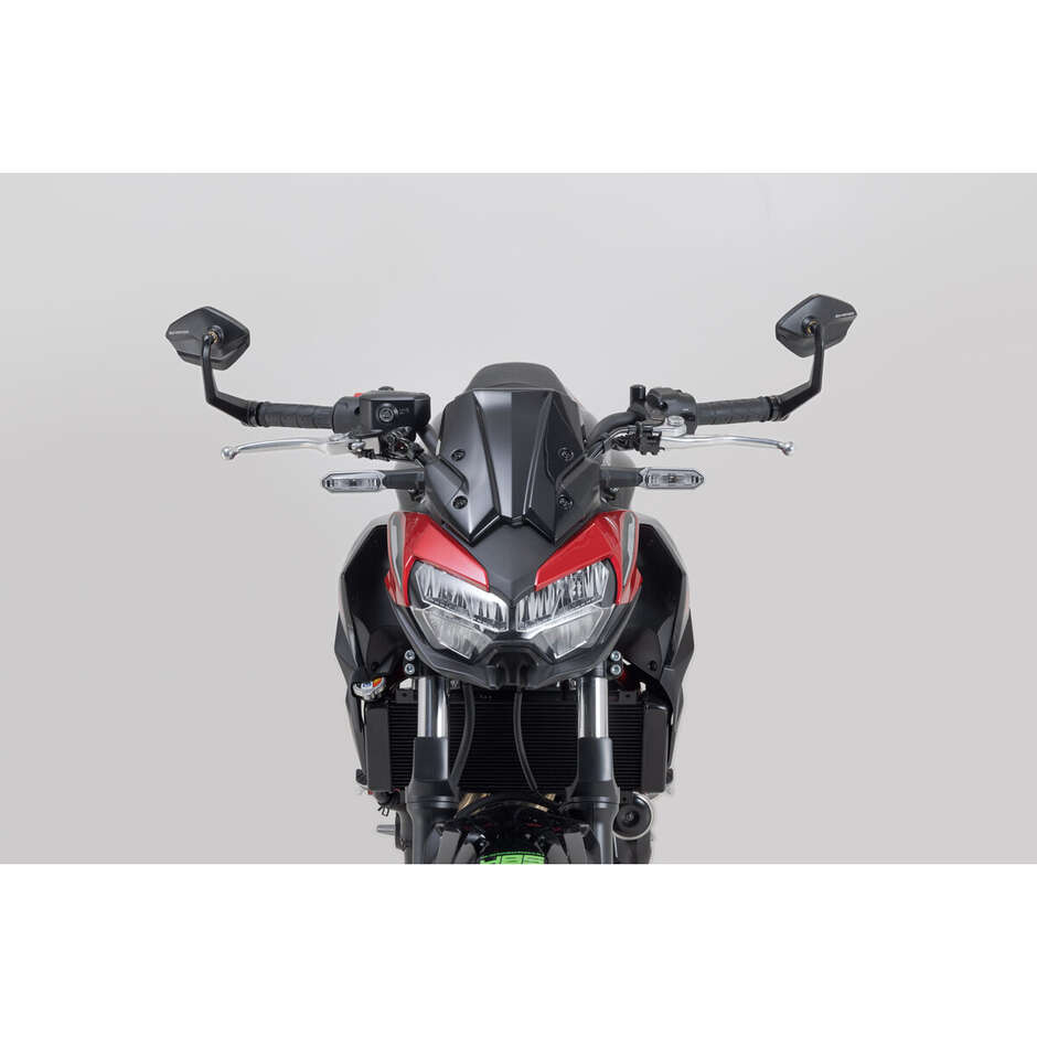 Rétroviseur de guidon noir Sw-Motech MIR.08.866.10000 pour Kawasaki Z650 (16-), Z7 Hybrid (23-)