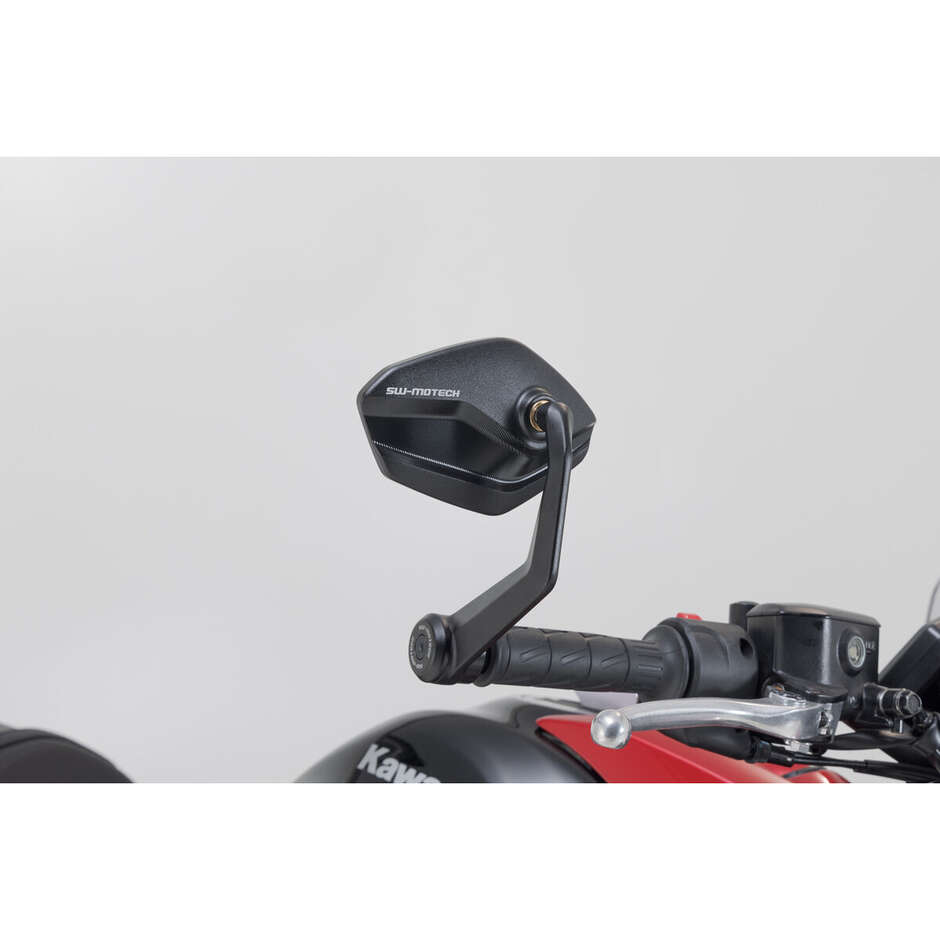 Rétroviseur de guidon noir Sw-Motech MIR.08.866.10000 pour Kawasaki Z650 (16-), Z7 Hybrid (23-)