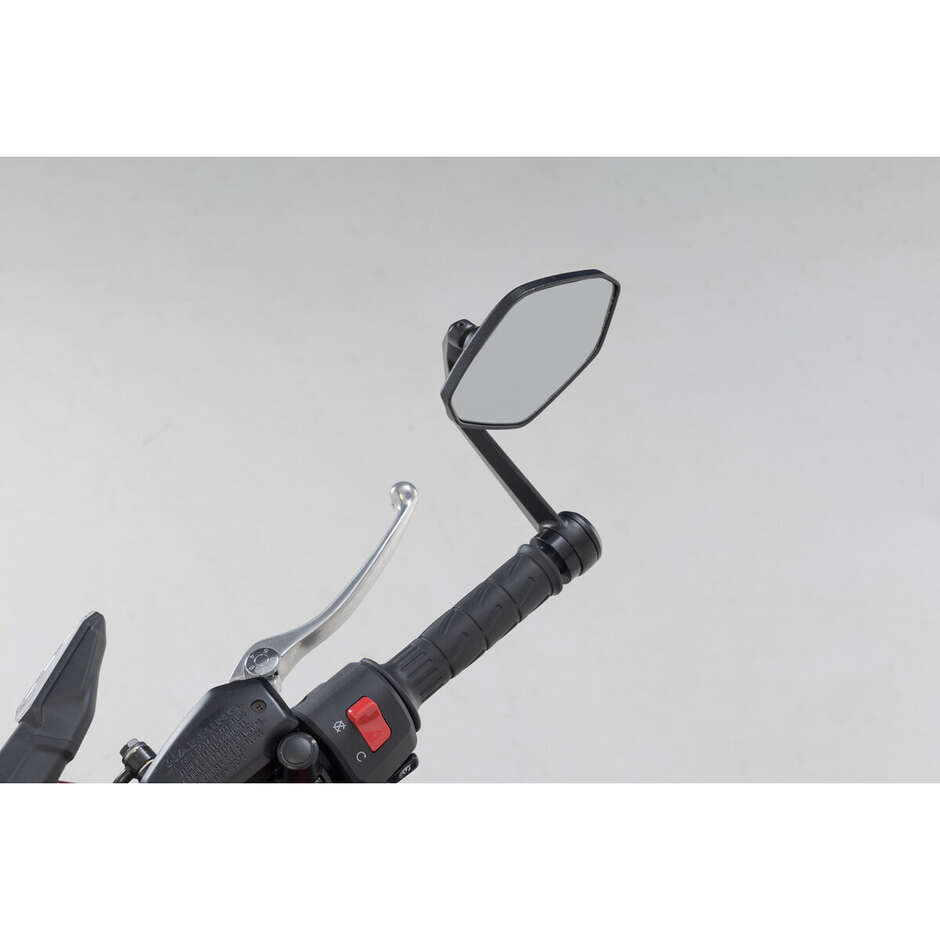 Rétroviseur de guidon noir Sw-Motech MIR.08.866.10000 pour Kawasaki Z650 (16-), Z7 Hybrid (23-)