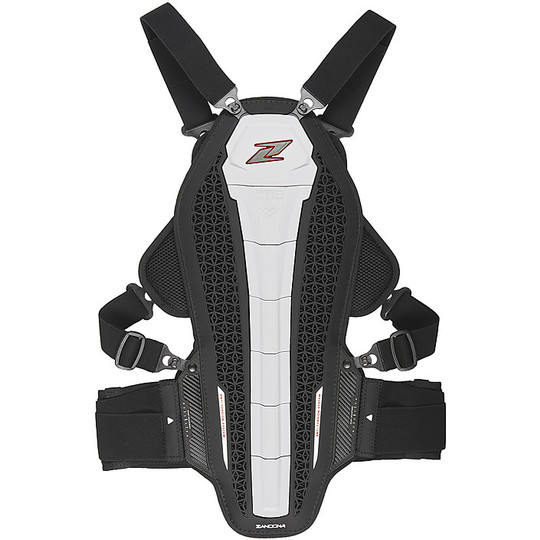 Rücken + Brustschutz Körperschutz Moto Zandonà HYBRID ARMOR x6 Weiß Level 2