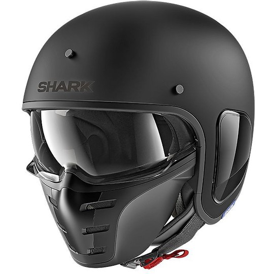 S-DRAK Fiber Optic Jet Jet Helmet Blank Matt Black
