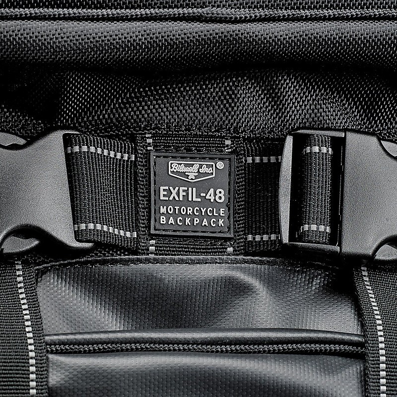Sac à Dos Moto Biltwell Exfil-48 Noir - Neuf, Parfait Pour La Route