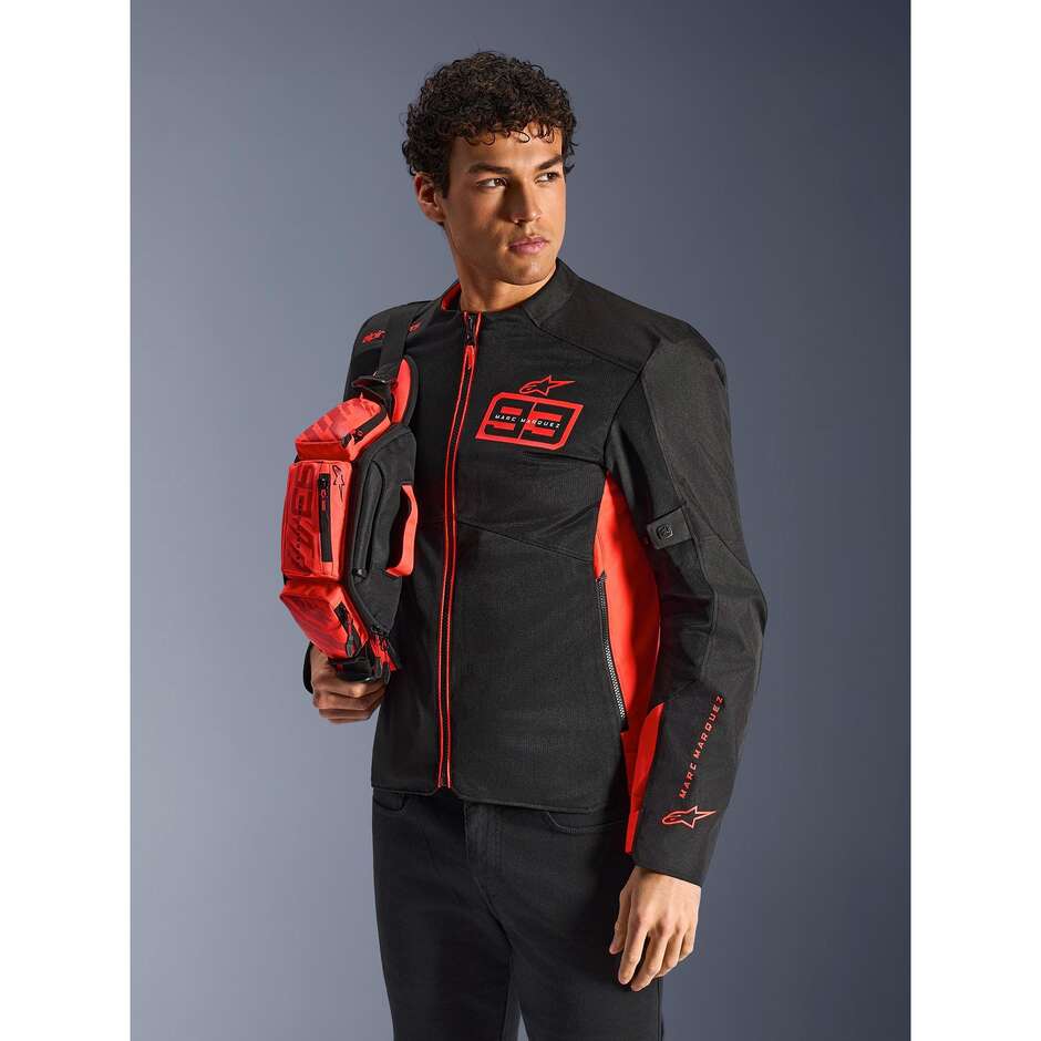 Sac banane Alpinestars MM93 Rouge fluorescent Rouge vif Noir
