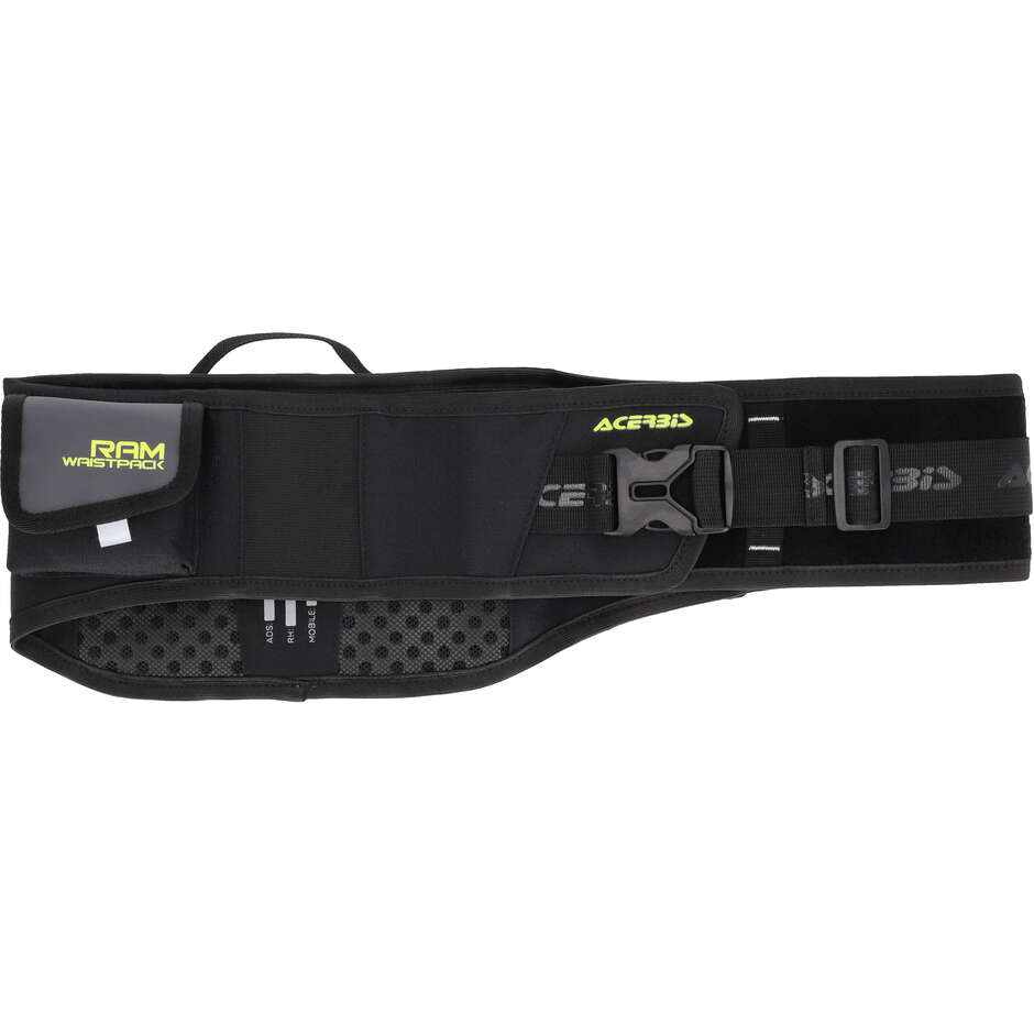 Sac banane moto Acerbis Ram Pro Logo Cross Enduro noir jaune