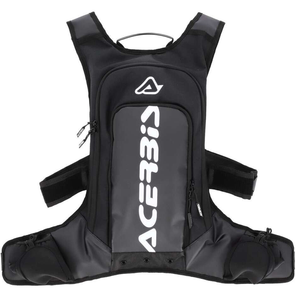 Sac à dos Acerbis X-STORM LOGO avec poche d'hydratation noir blanc