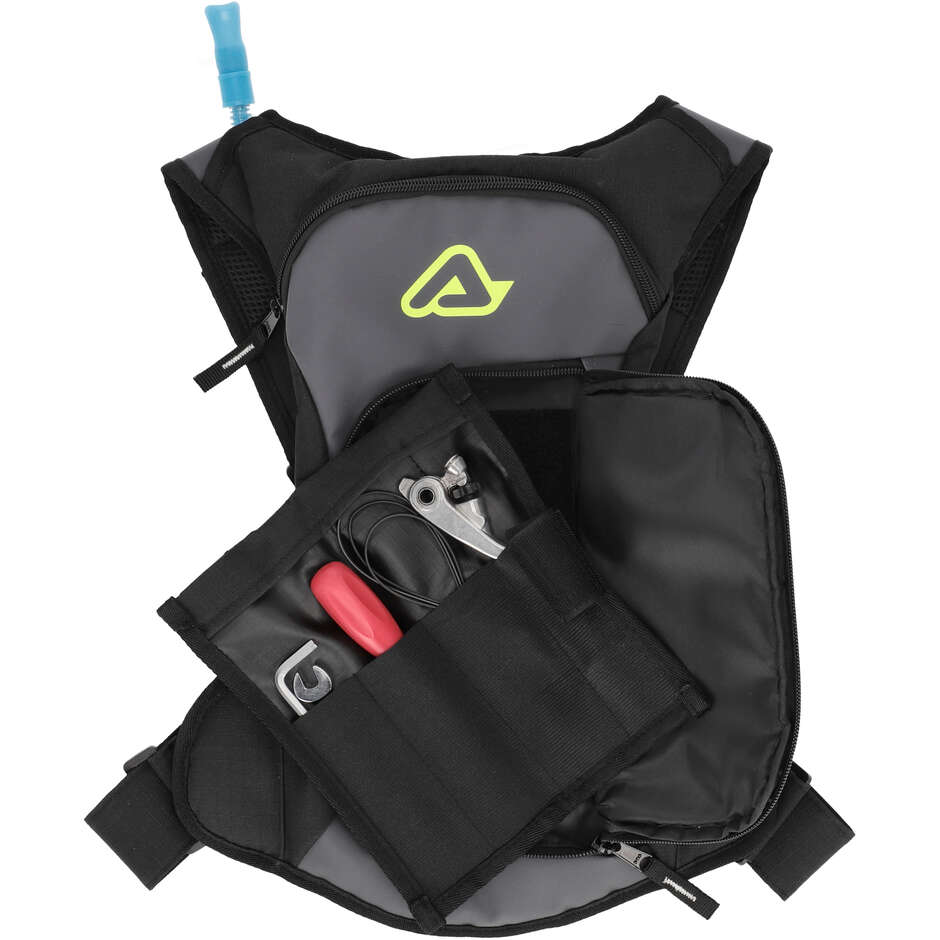 Sac à dos moto Acerbis Acqua Bag 5 litres noir jaune